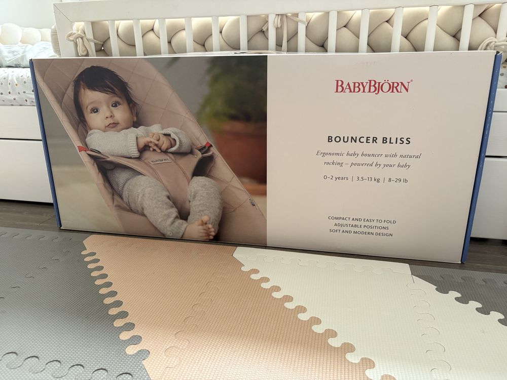 Leżaczek Babybjörn Bliss Mesh Antracyt