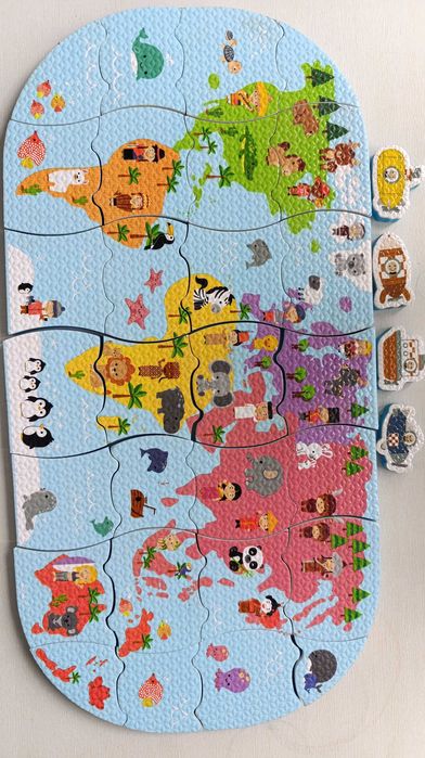 Іграшка для купання Janod Пазл Карта світу