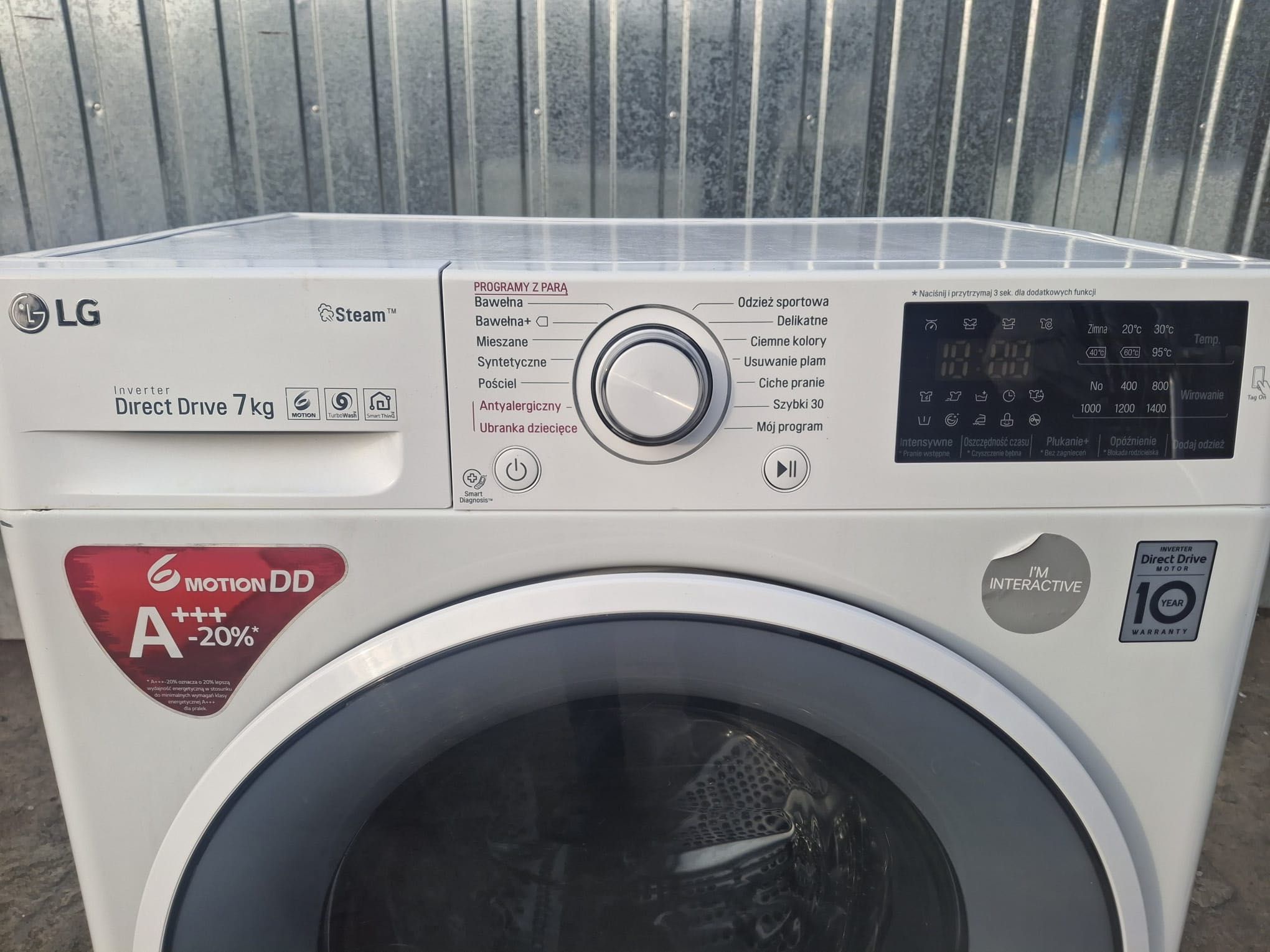 LG Direct Drive 7kg Steam z parą dostawa gratis gwarancja pisemna