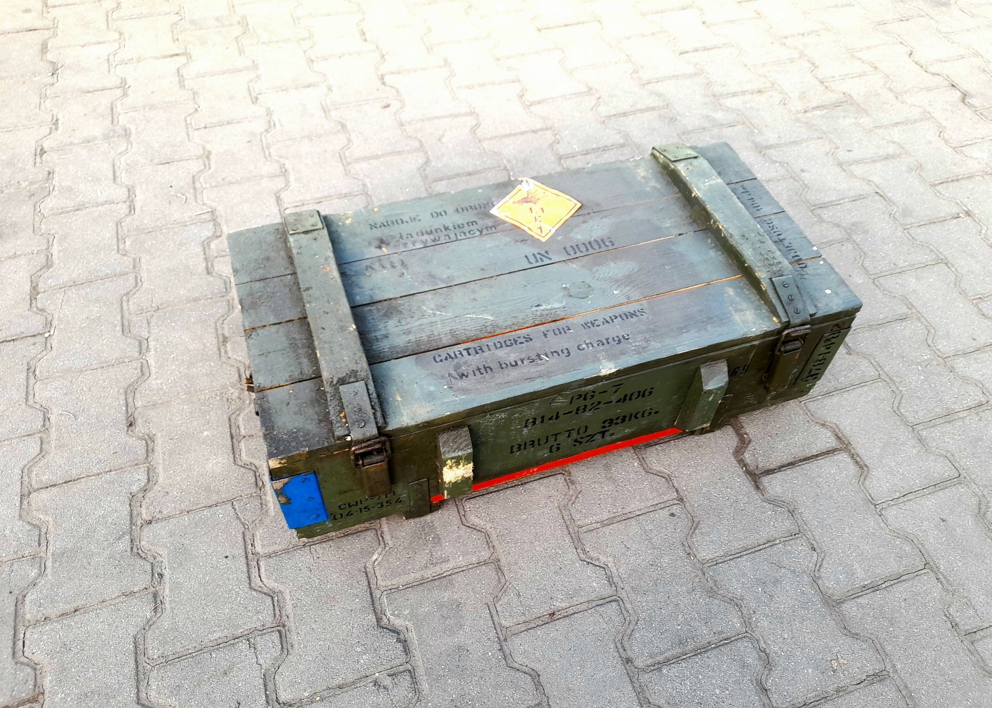 Skrzynia wojskowa PG-7 Drewniana