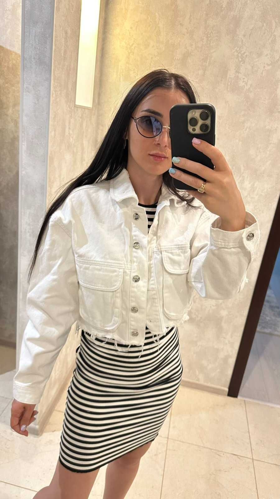 Zara XS літня куртка біла нова