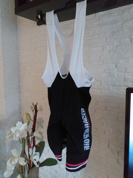 Damskie profesjonalne spodenki rowerowe na szelkach z wkładką Bioracer