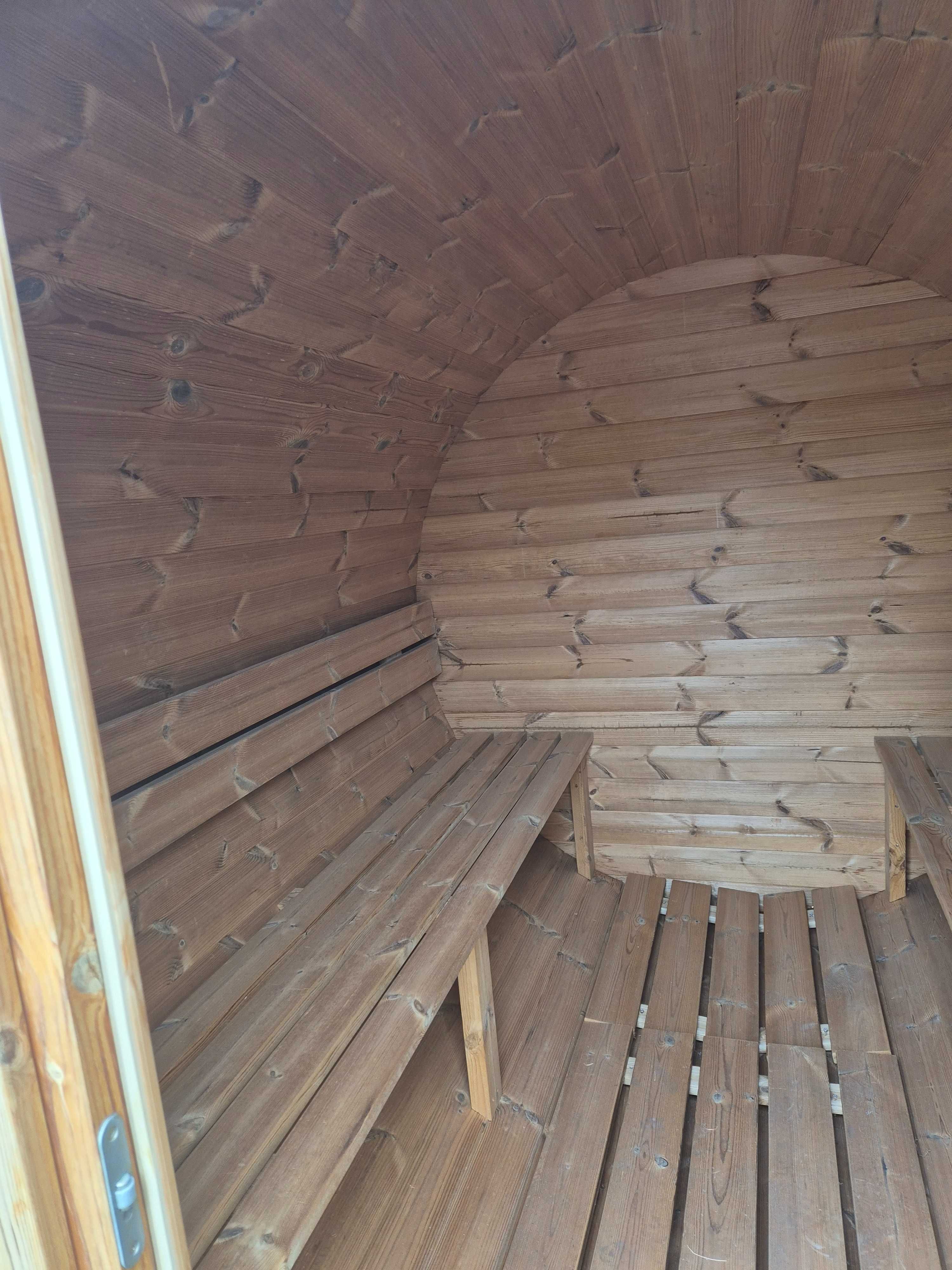 Sauna ogrodowa beczka 250 cm THERMO