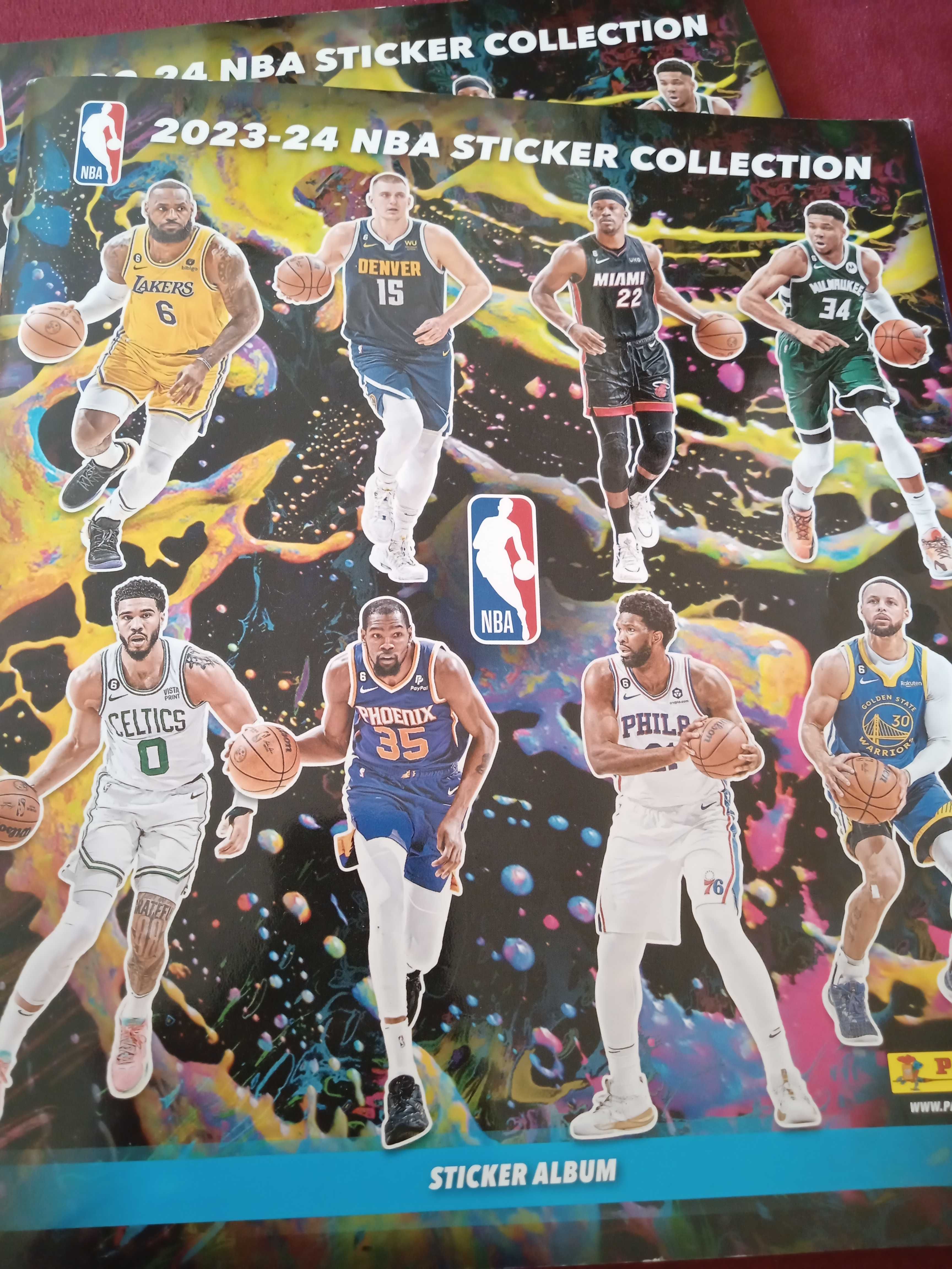 Album z naklejkami NBA 2023-24  w środku 223 naklejki