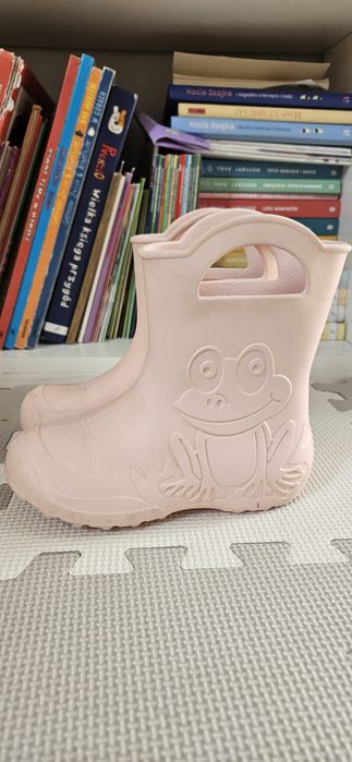 Kalosze Gumowce Zetpol r..28 r.29 blady róż lekkie i miękkie