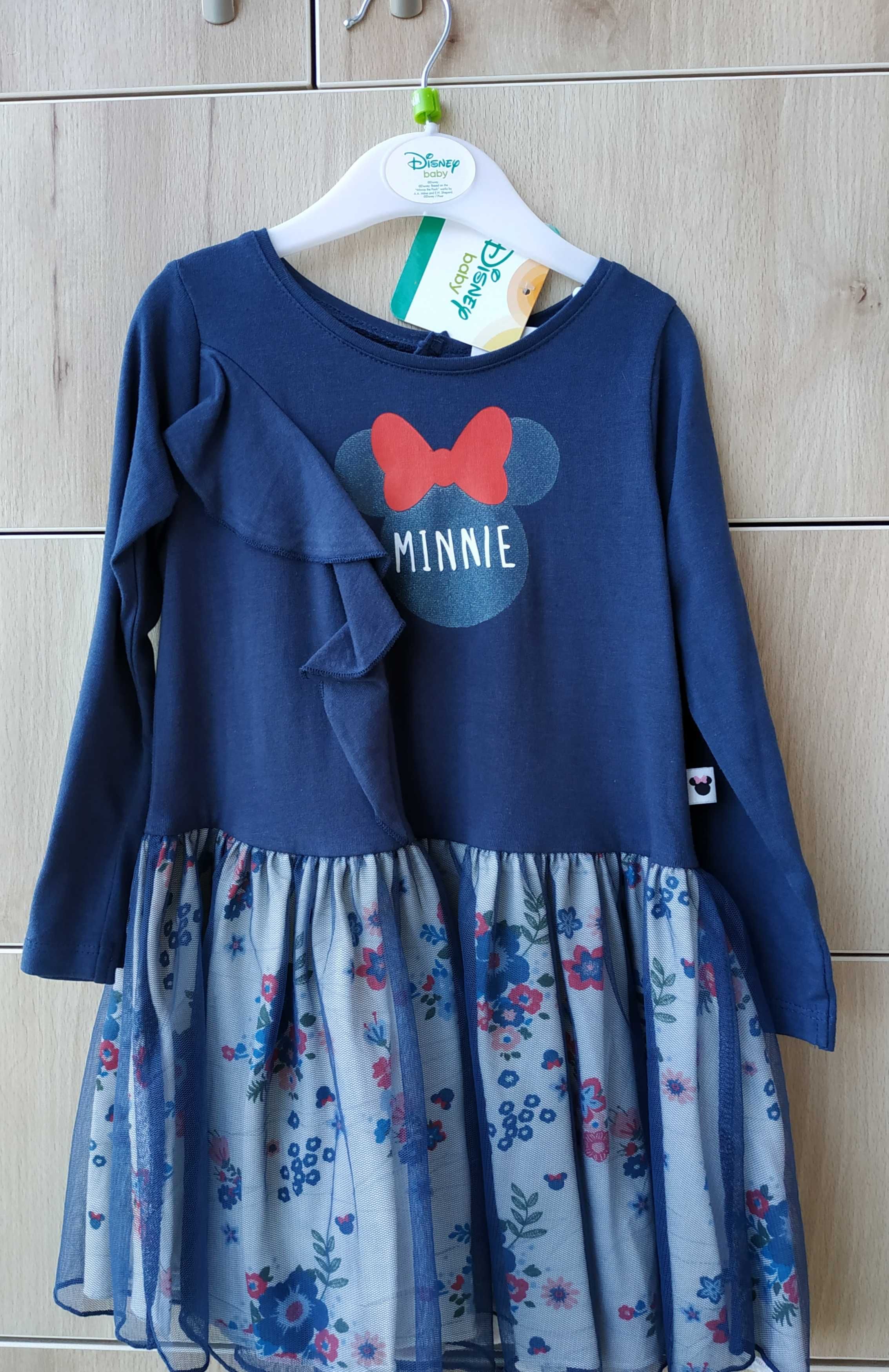 Платье 2 рочки, платтячко фатиновое Disney baby Minnie 24 новое