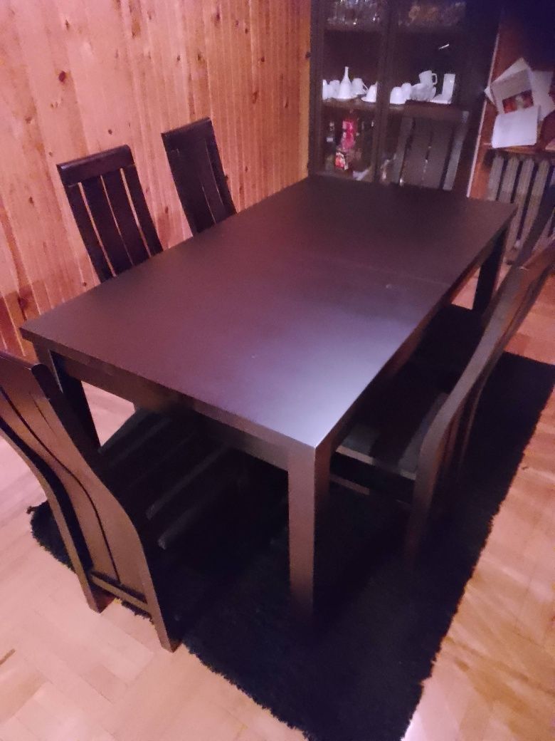 Stół+8 krzeseł BRW wenge