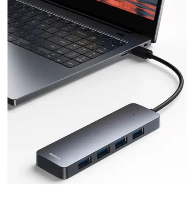 USB Переходник Хаб разветвитель Baseus 4XUSB USB 3.0 + 4 USB