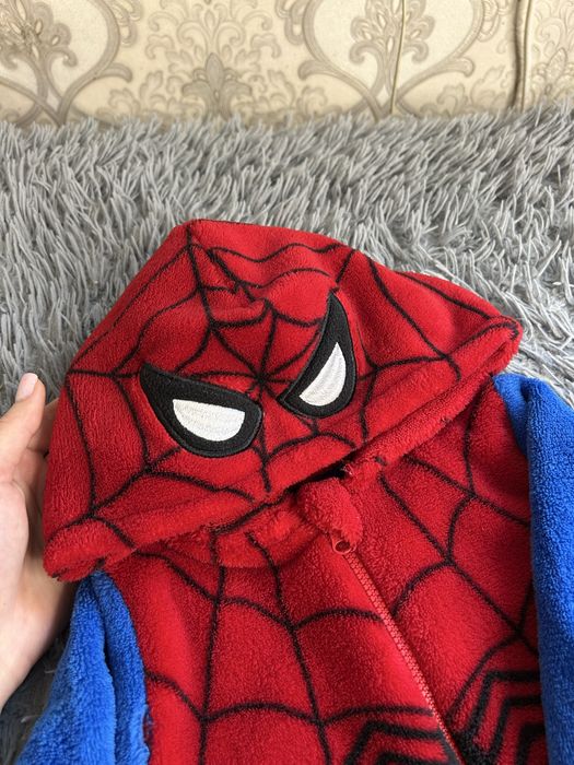 Дитячий комбінезон піжама. теплий комбінезон людина паук