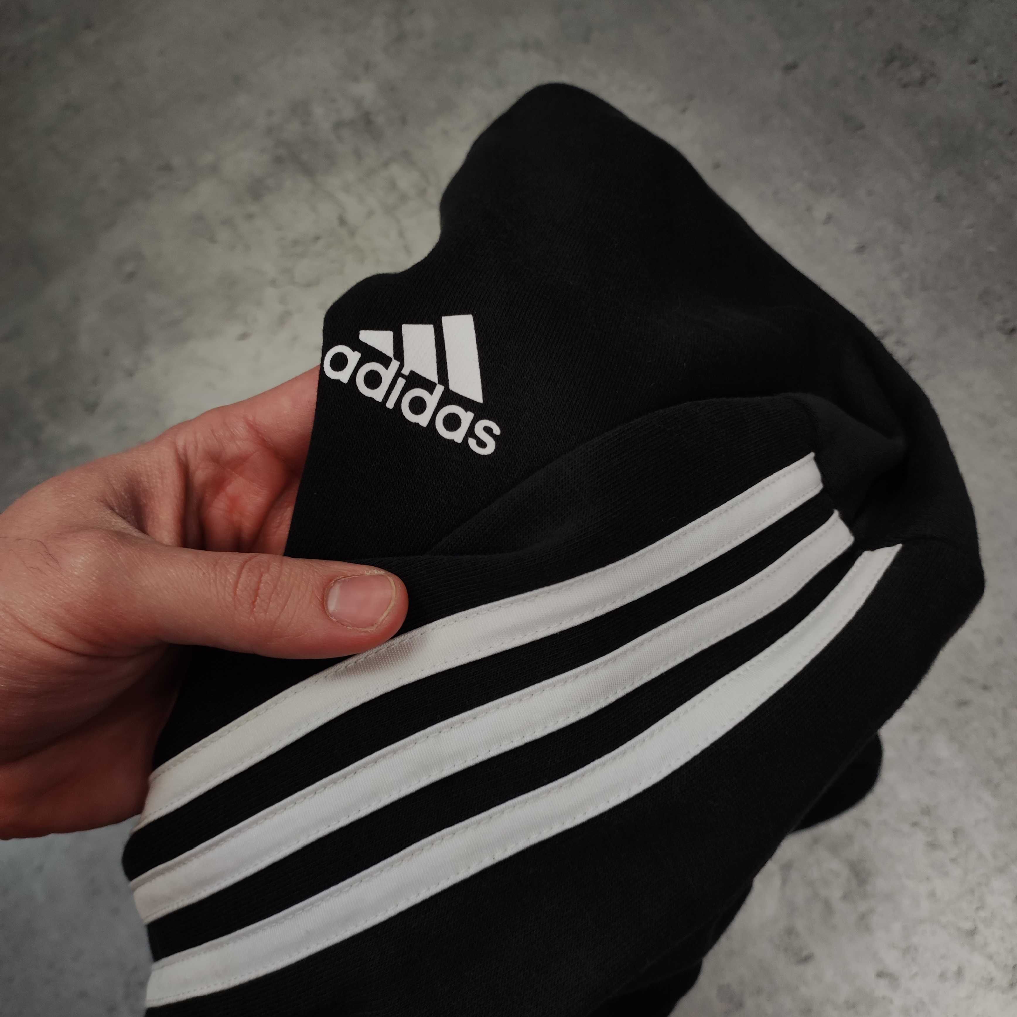 DAMSKA Bawełna Bluza Sportowa z Kapturem Rozpinana Hoodie Adidas Logo