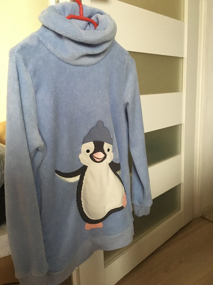 Pingwin ciepła bluza polarowa z golfem.
