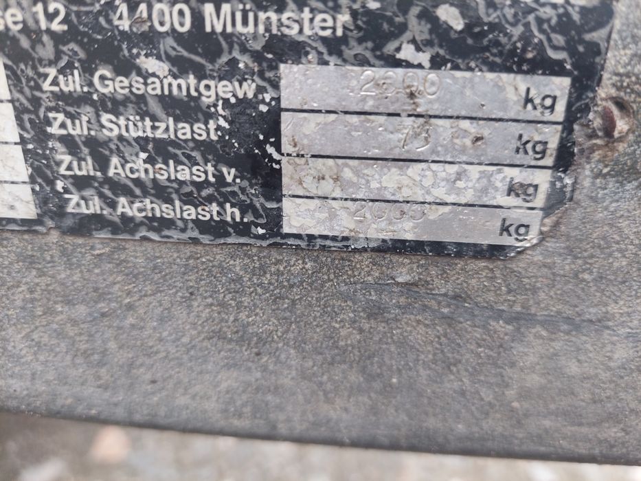 Sprzedam przyczepa laweta  platforma 2000dmc
