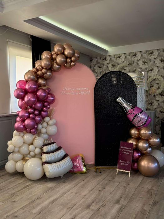 Ścianki z balonów - dekoracje na każdą okazję (wesela, chrzciny, 18)