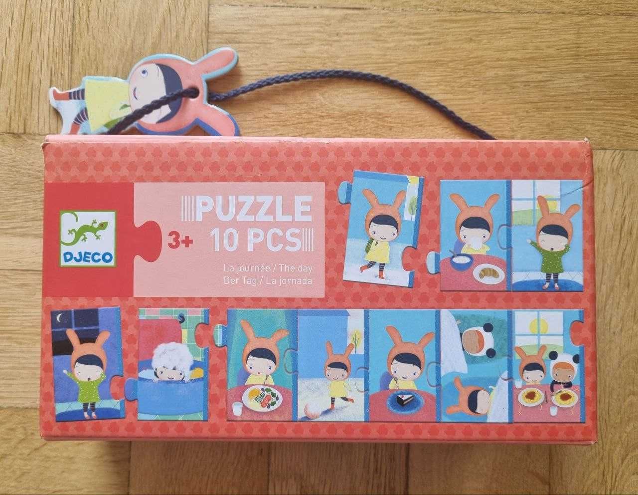 Puzzle Djeco – 2 zestawy historyjek (I’m dressing up + The Day)