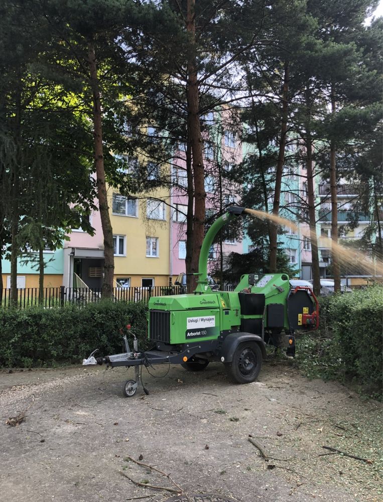 Wynajem Rebak, rębak, Utylizacja gałezi, usługi rębakiem, zrębkowanie