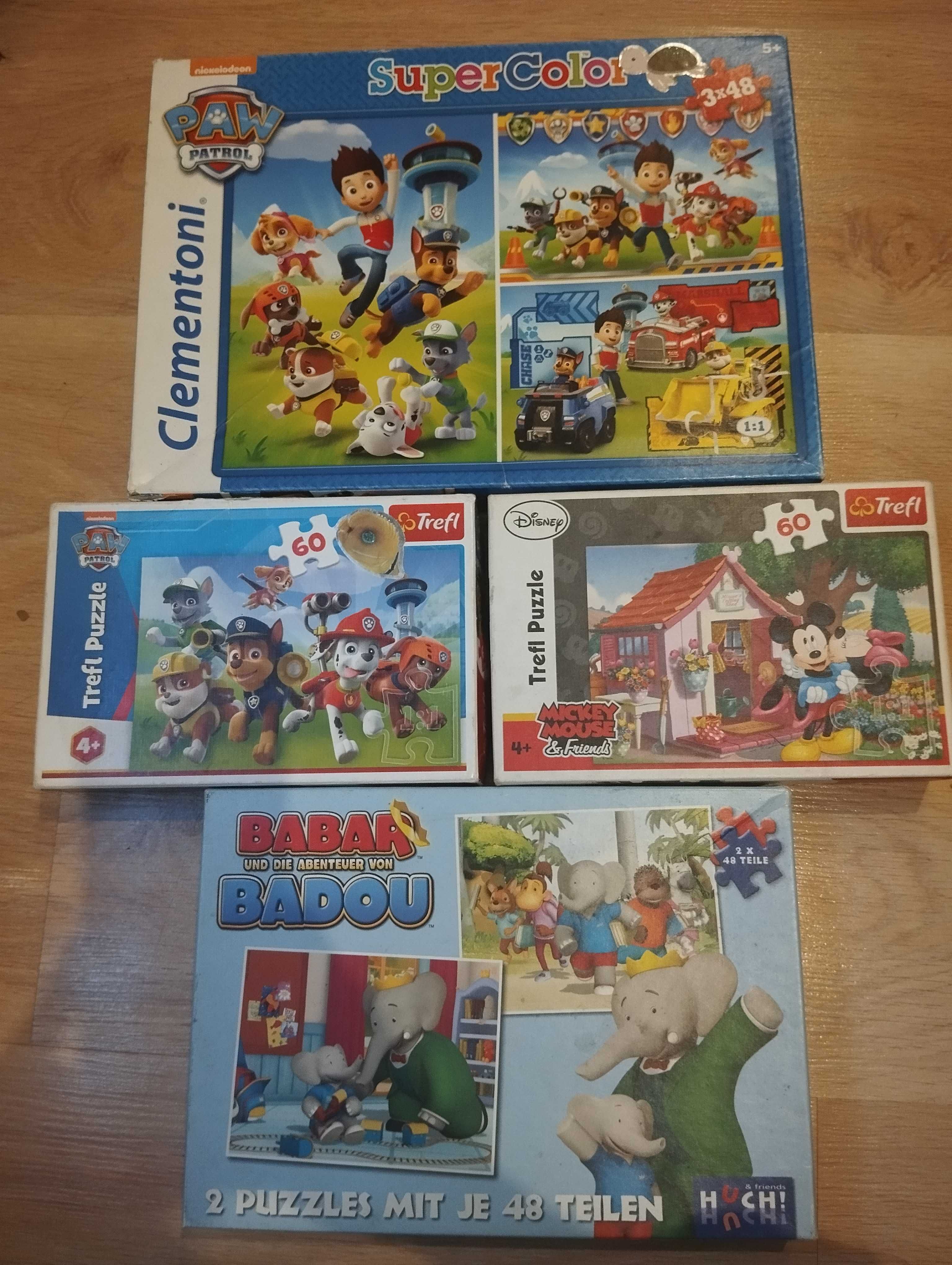 Puzzle zestaw 4op.
