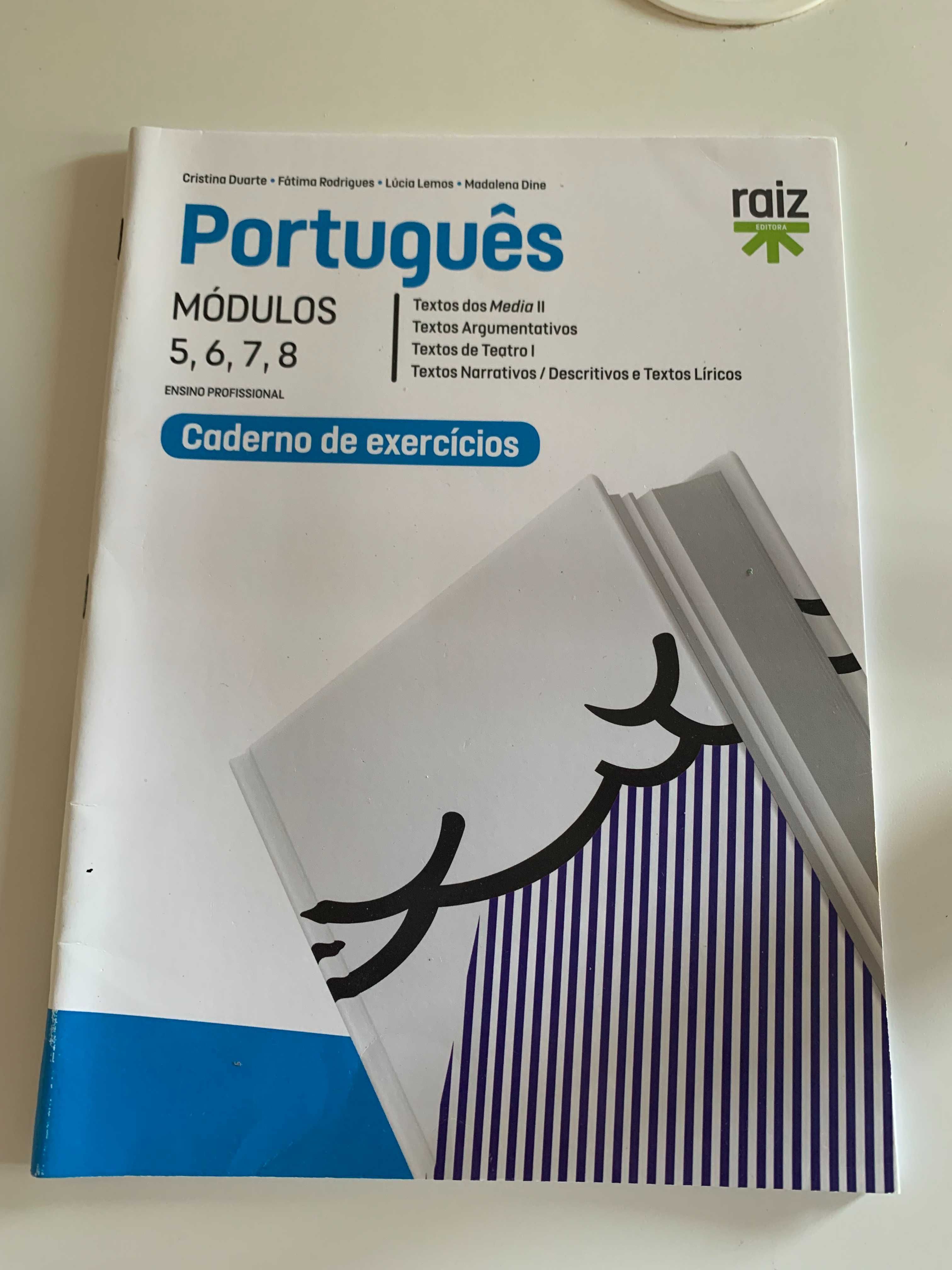 Livro Português Ensino Profissional Módulos 5, 6, 7 e 8 - envio CTT