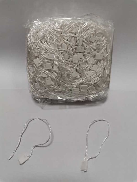 Plomby do ubrań 1000 szt białe sznurkowe