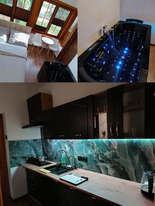 Apartament Jacuzzi 2 os Wanna z wyższej półki 180x88cm prywatne wejści