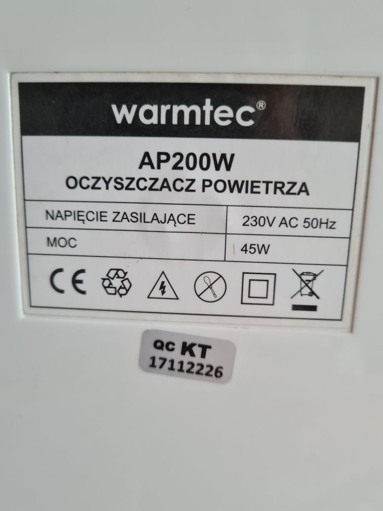 Oczyszczacz powietrza Warmtec AP200W