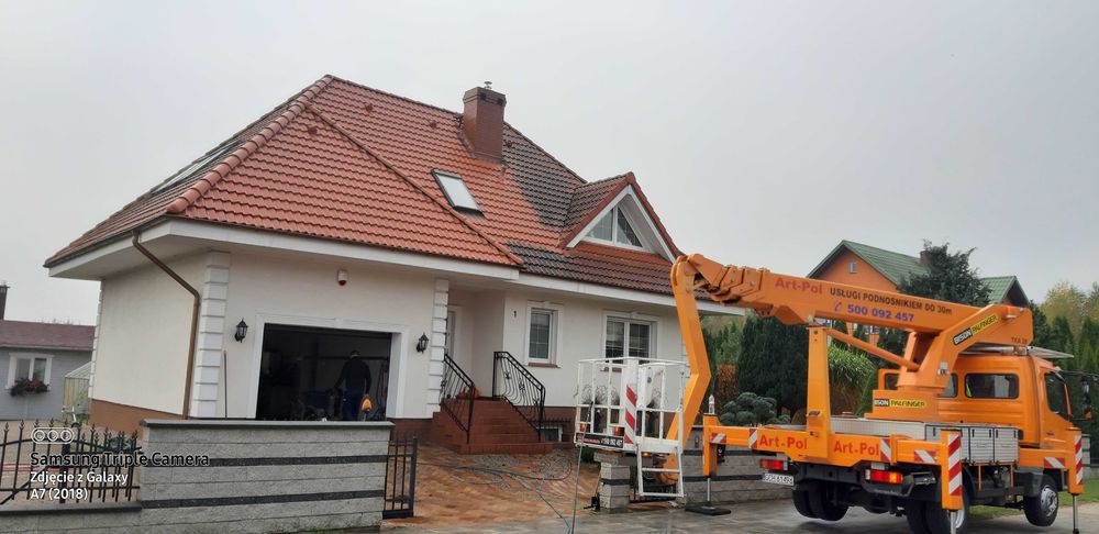 Mycie dachów kostki brukowej elewacji