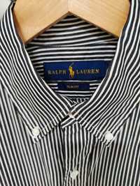 Męska elegancka koszula w paski Ralph Lauren S Slim Fit 170/92A biało