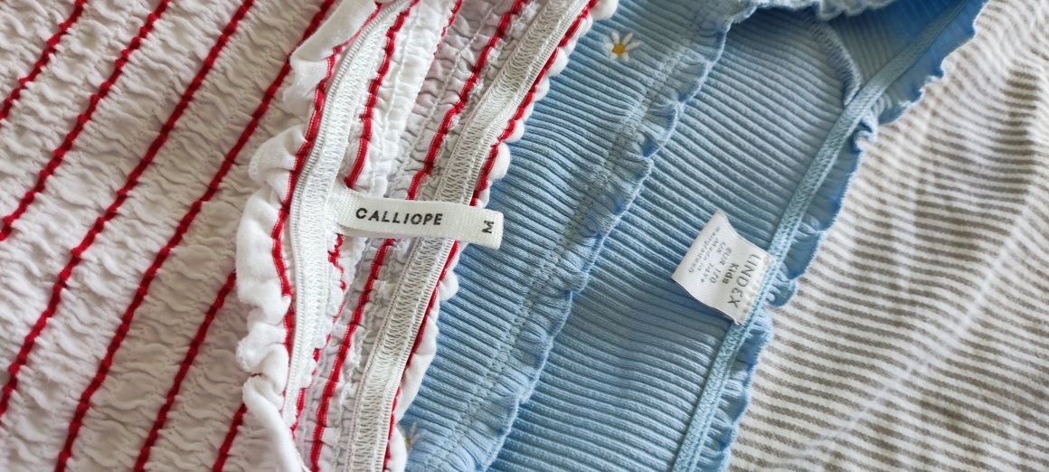Zestaw na lato dla dziewczynki rozmiar M Bershka lindex fiszbon