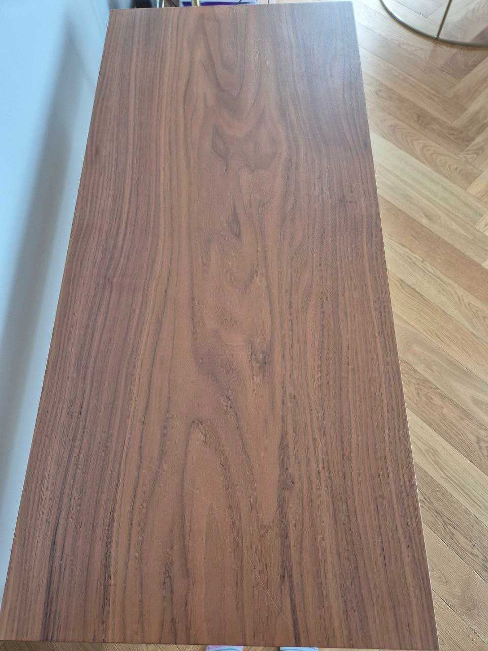 Biurko / toaletka – 100×45 cm, złote metalowe nogi