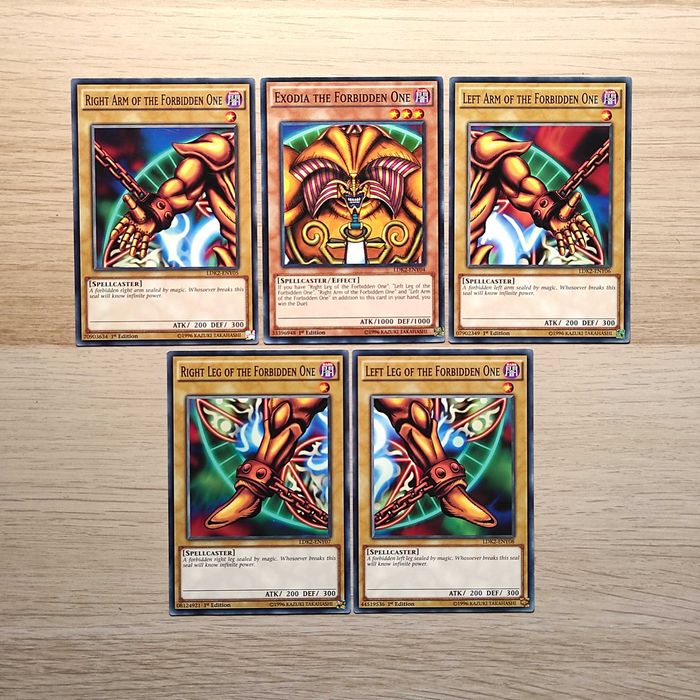 Exodia the Forbidden One - Conjunto Completo 1st Edition