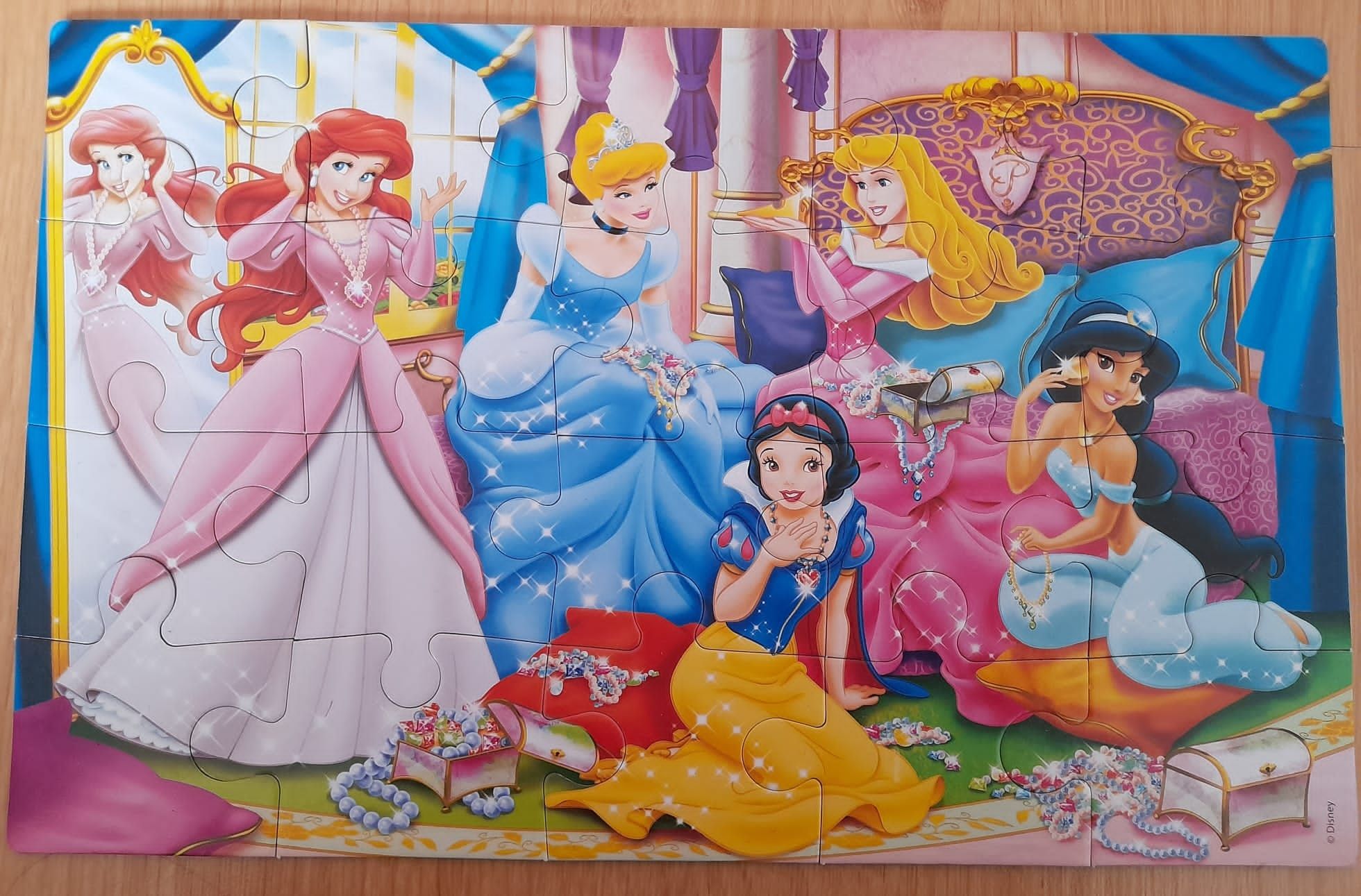 Puzzle e jogo da memória Princesas Disney 3+