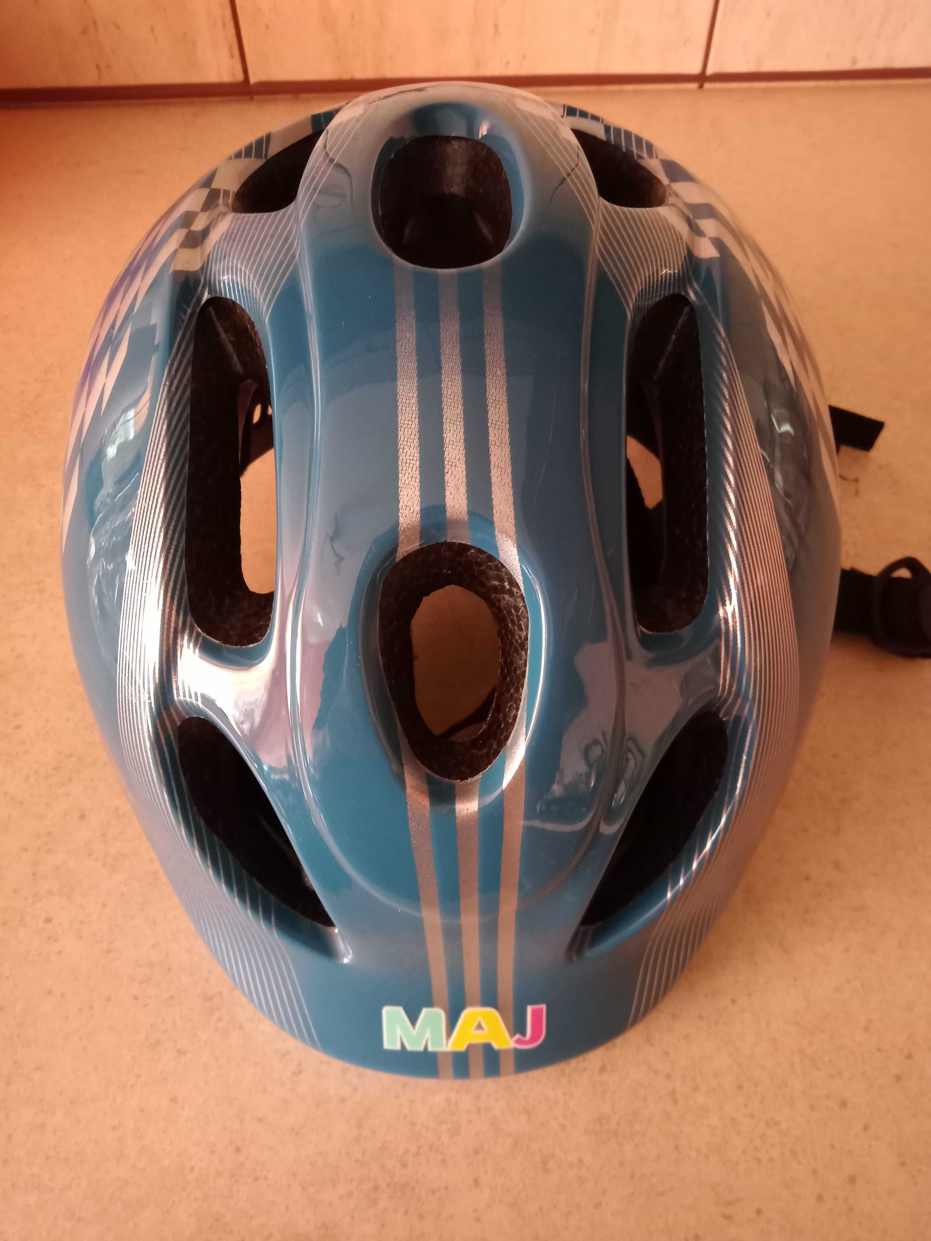 Kask rowerowy dziecięcy jak nowy 46-53