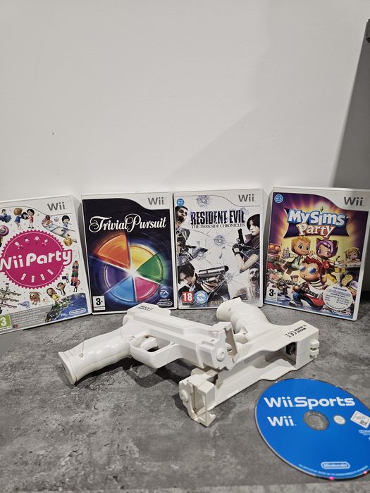 Conjunto jogos + acessórios Wii
