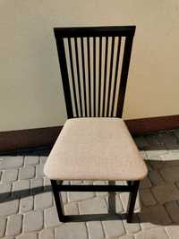 Krzesło do jadalni jadalniowe brąz, kremowe