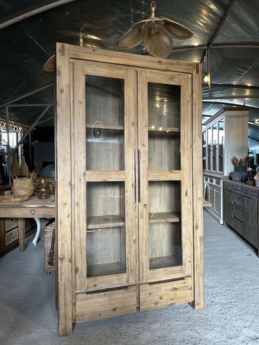 Komoda drewniana akacja nowoczesna duża rustykalna meble do salonu