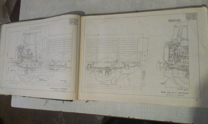 Атлас конструкций автомобилей ГАЗ-53А, ГАЗ-66, ГАЗ-52