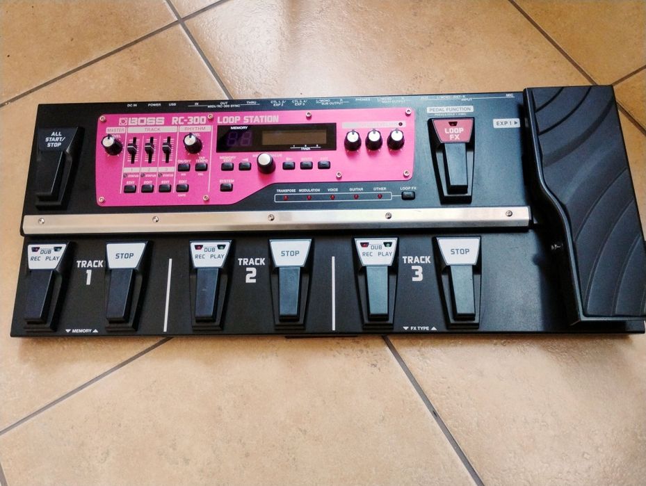 Boss RC-300 looper do gitary mikrofonu instrumentów stereo midi