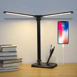 Lampa biurkowa LED 3.000-6.000K Obrotowa Timer Ściemnialna USB- CZARNA
