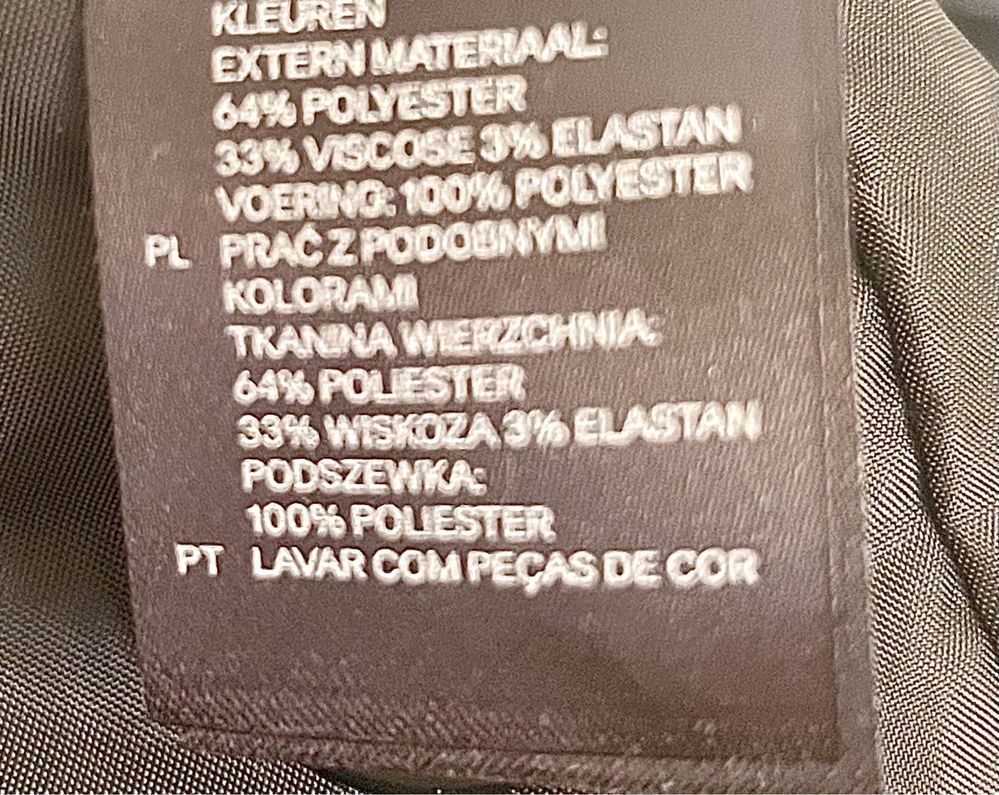 Czarna, elegancka marynarka z bufkami, h&m