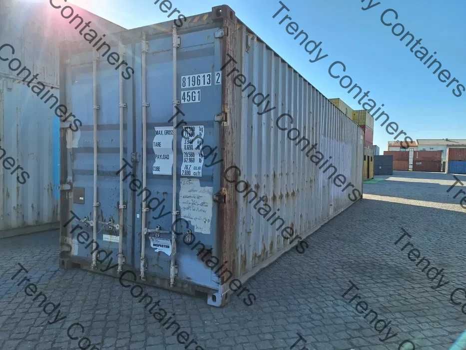Contentor Maritimo 40 pés HC -12 metros Altura Extra