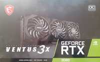Nova GPU Placa Gráfica MSI GeForce RTX 3080 Ventus 3X 10G OC LHR