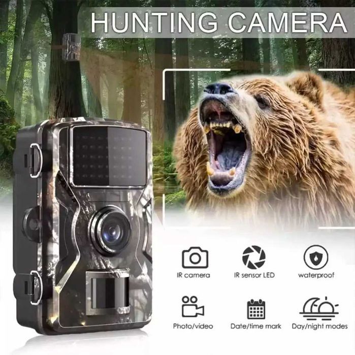 Câmara Caça PROFISSIONAL 16MP c/ ECRÃ - IP66 - Visão Noturna - IV