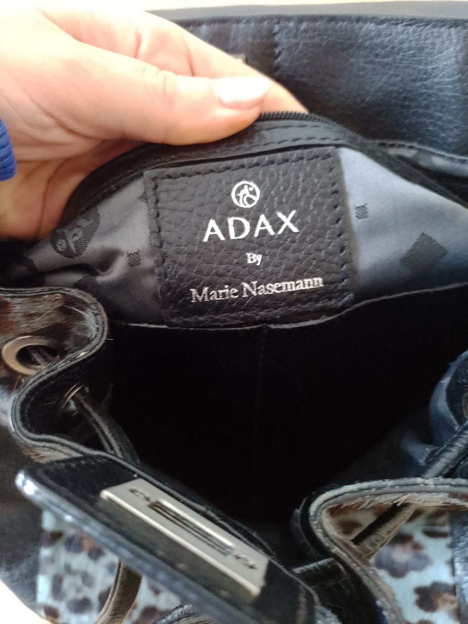 Skórzany plecak Adax by Marie Nasemann panterka