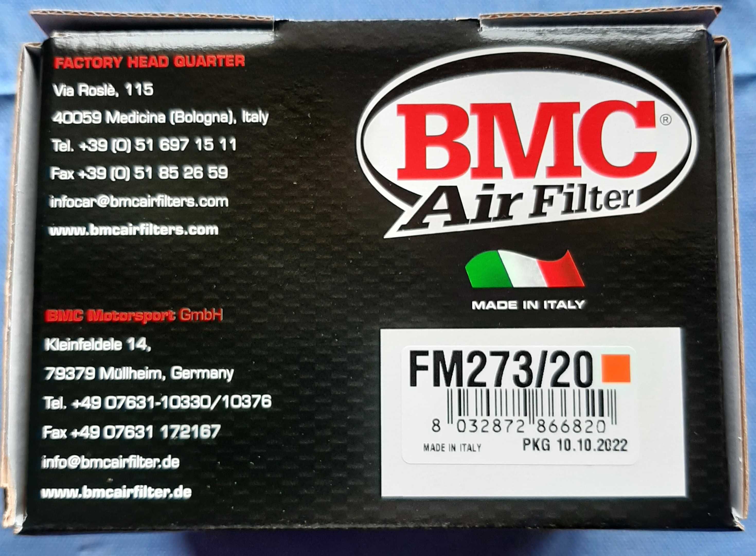 Filtro de ar XJR 1200 / XJR 1300 BMC Air Filter