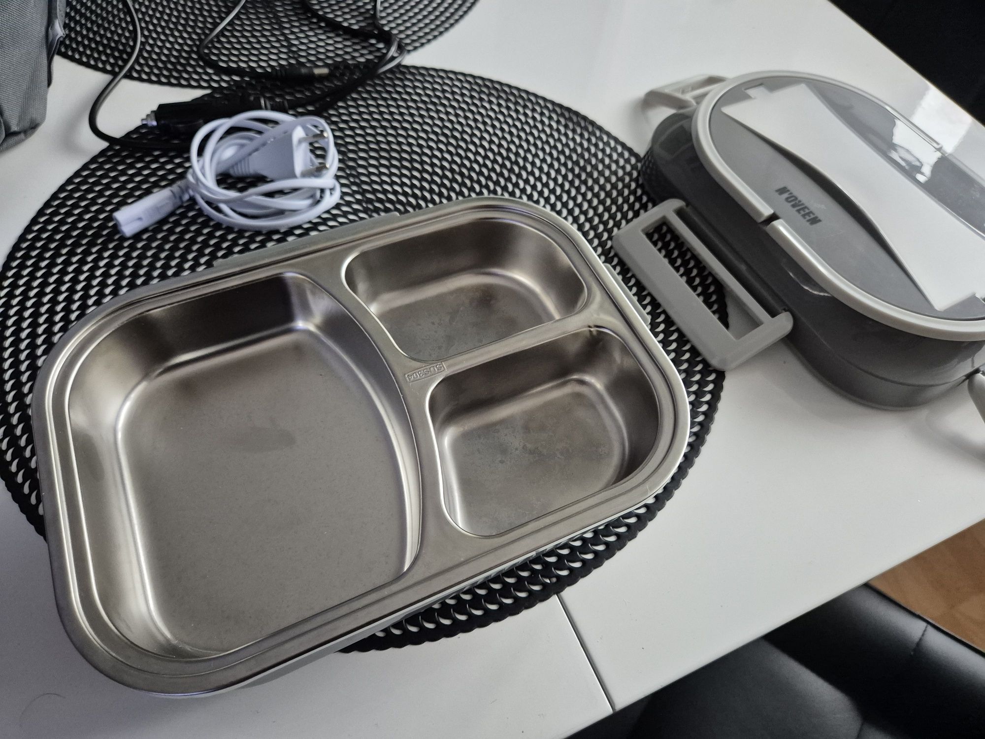 Lunchbox elektryczny N'OVEEN LB640 LED + torba termiczna – stan idealn