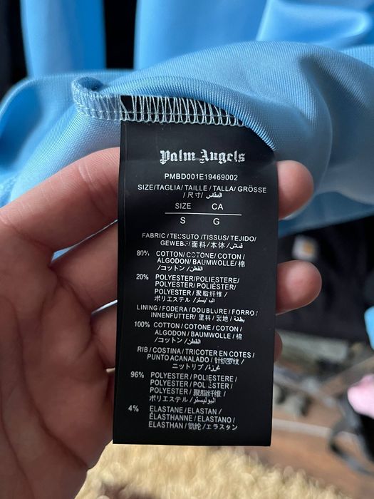 Palm Angels “Baby Blue” Track Zip Up