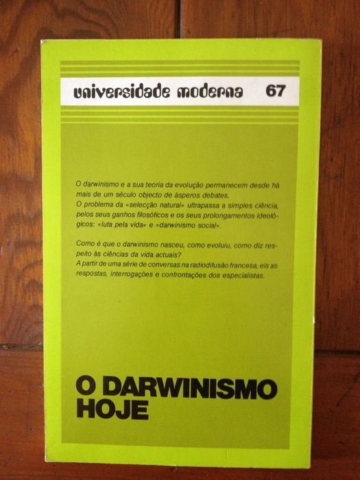 AAVV - O Darwinismo hoje