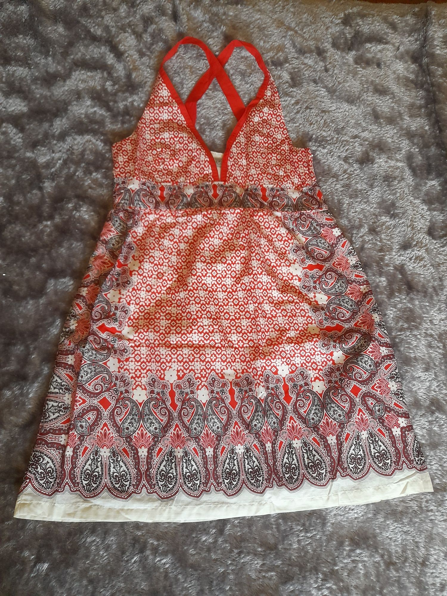 Vestido vermelho Xdye padrão M