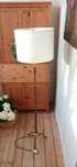 Piękna lampa stojąca retro vintage biały abażur