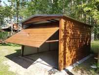 Garaże blaszane drewnopodobne 3x5 6x6 kojce