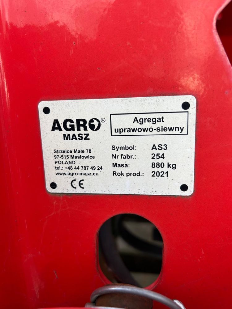 Agregat uprawowo siewny